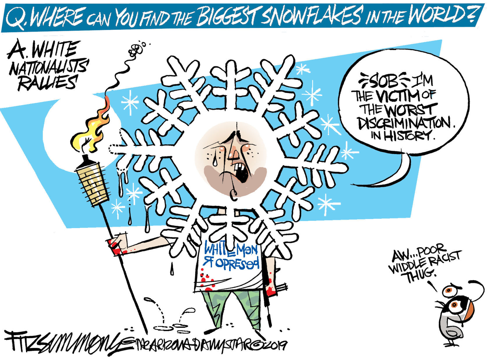Daily Fitz Cartoon: Flakes
